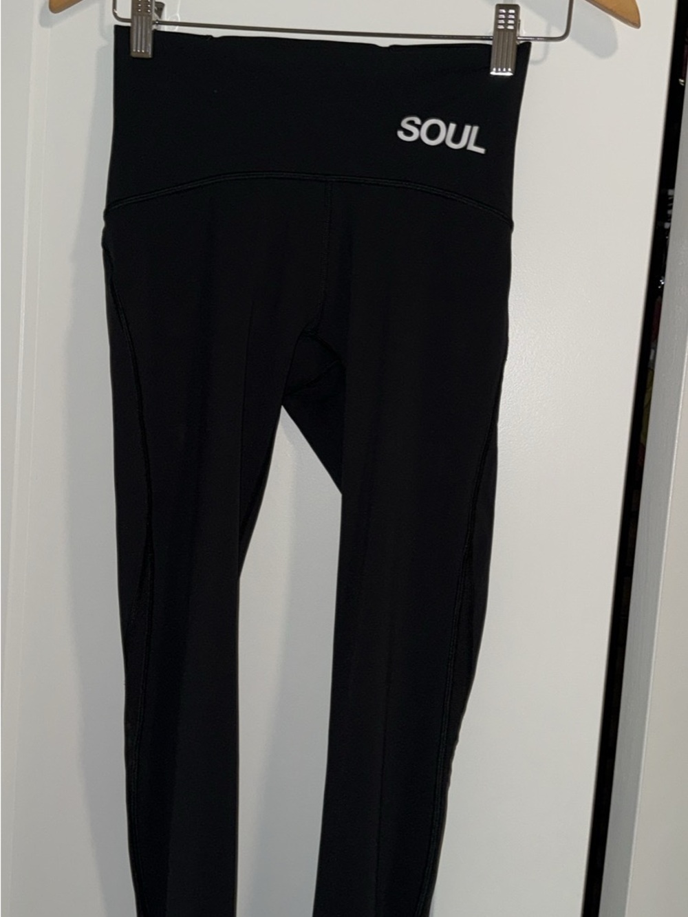 lululemon athletica Black High-Rise Leggings with 'SOUL' Logo
